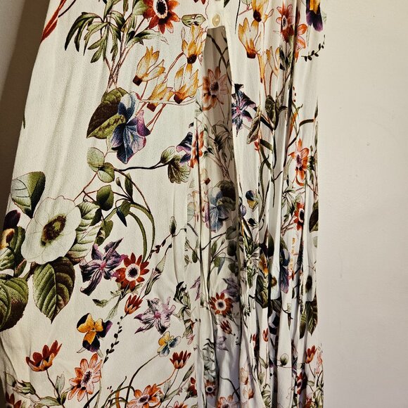 Lulus Bloom Ivory Floral Print Maxi Dress (Size Small) - Picture 6 of 11